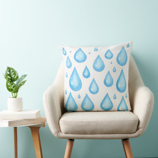 raindrop pattern cushion pillow