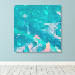 Raindrops Abstract Canvas Print