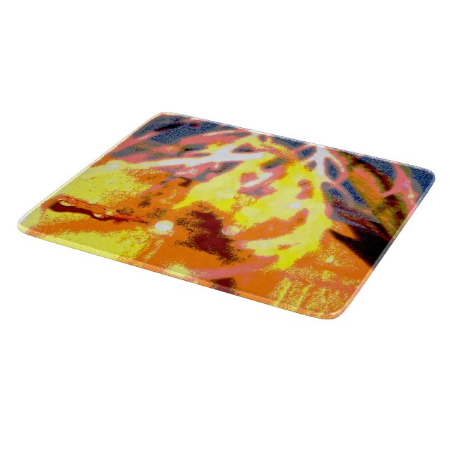 Raindrops Abstract Cutting Board (Corner)