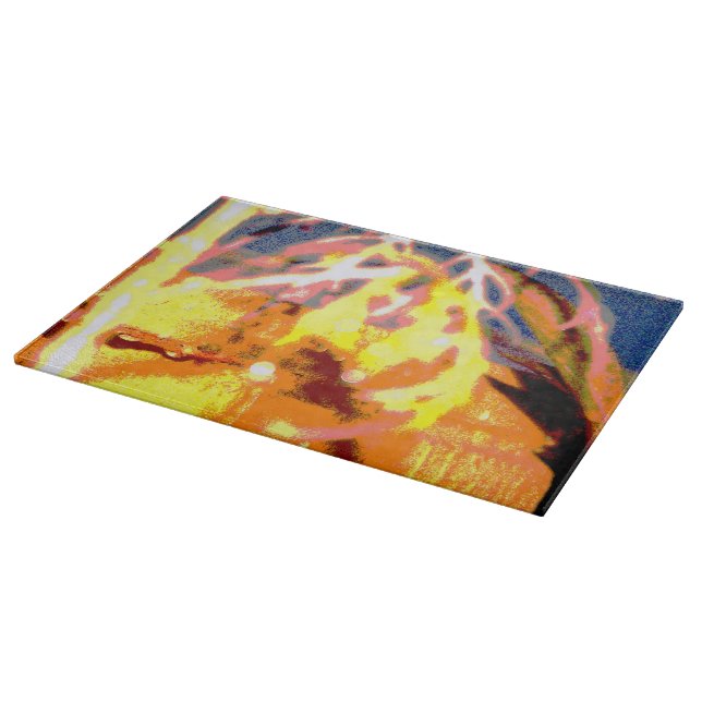 Raindrops Abstract Cutting Board (Corner)