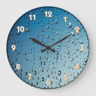 Raindrops Acrylic Wall Clock