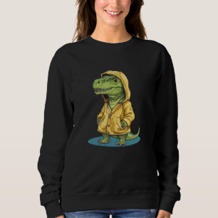 Raindrops and Giggles with this Dinosaur Look Sweatshirt