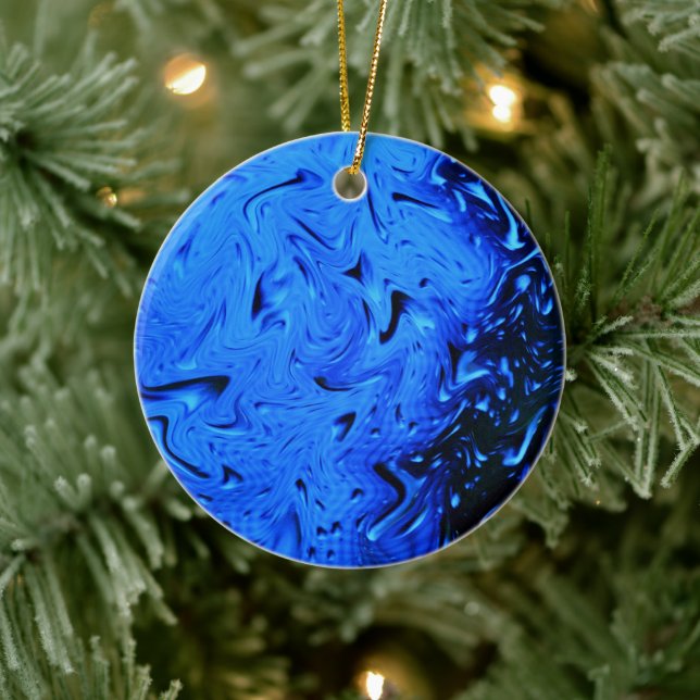 Raindrops by Shirley Taylor Ceramic Tree Decoration (Tree)