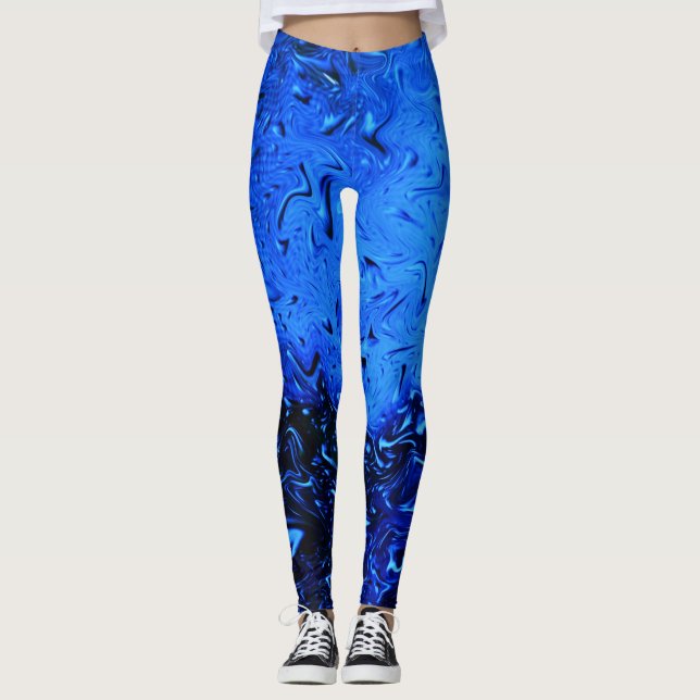 Raindrops by Shirley Taylor Leggings (Front)