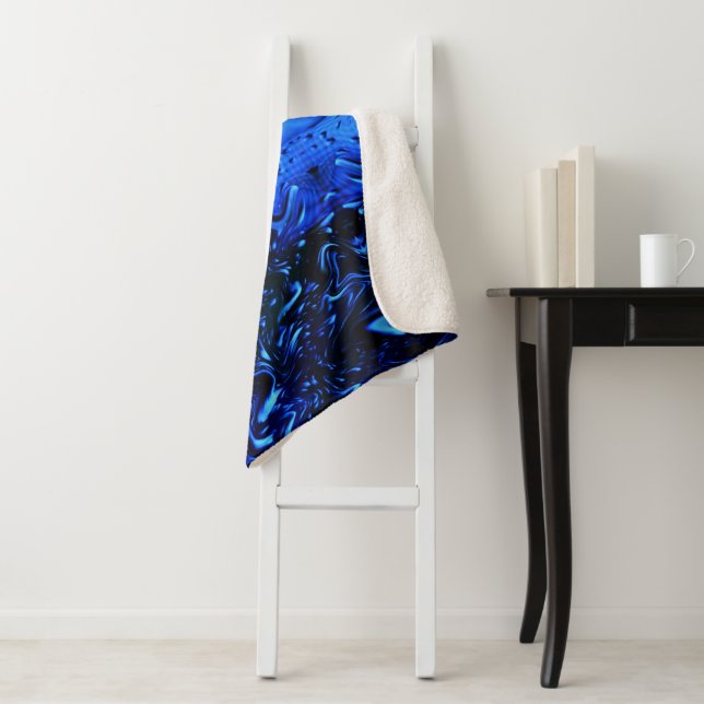 Raindrops by Shirley Taylor Sherpa Blanket (In Situ)