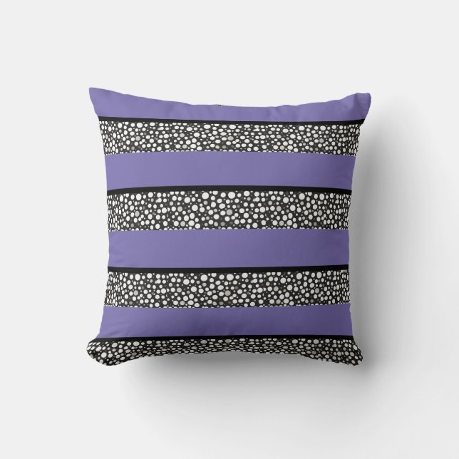 Raindrops I Small Stripes Horizontal Cushion (Front)