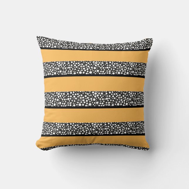 Raindrops I Small Stripes Horizontal Cushion (Front)