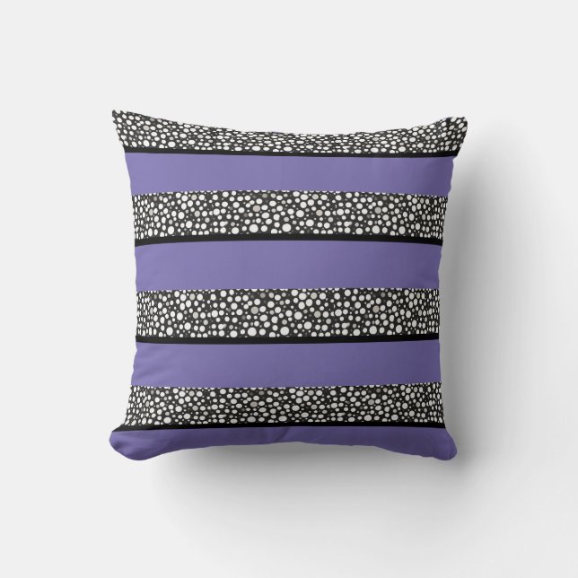 Raindrops I Small Stripes Horizontal Cushion (Front)