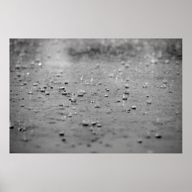 Raindrops in a Storm Poster (Front)