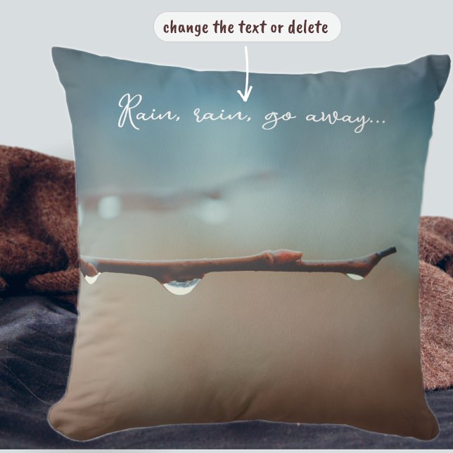 Raindrops on a tree branch cushion (Creator Uploaded)