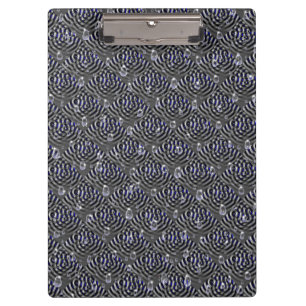 Raindrops on blue grey Metal Clipboard