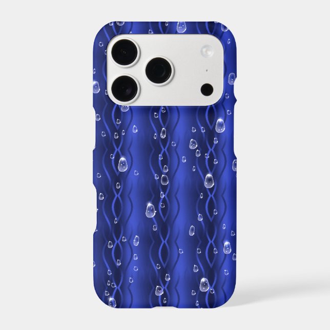 Raindrops on blue Metal (Back)