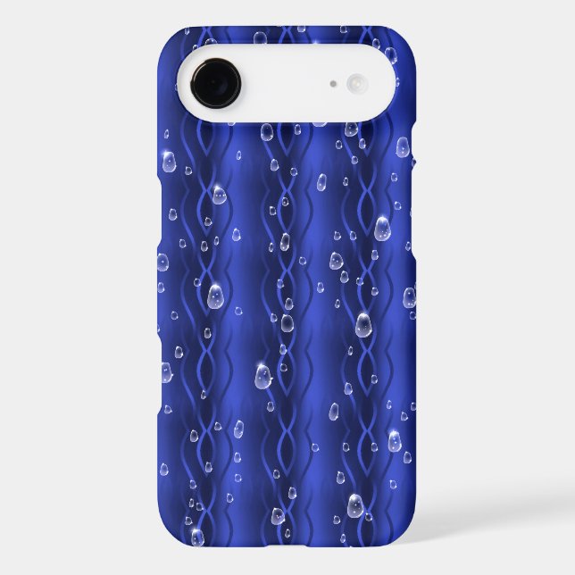 Raindrops on blue Metal (Back)
