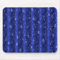 Raindrops on blue Metal