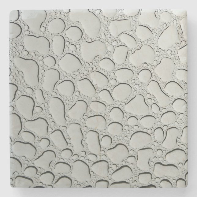 Raindrops on Glass Roof Stone Coaster (Front)