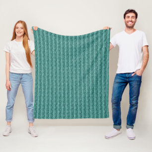 Raindrops on green Metal Fleece Blanket