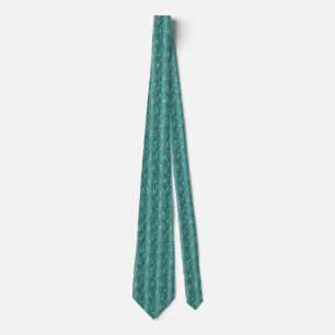 Raindrops on green Metal Tie