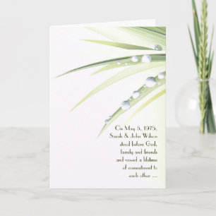 Raindrops on Leaves Invitation