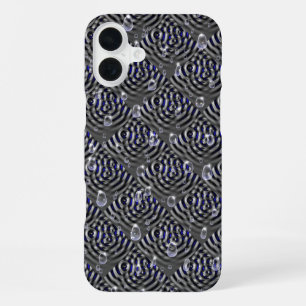 Raindrops on Metal iPhone 16 Plus Case