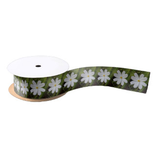 Raindrops on Petals Satin Ribbon