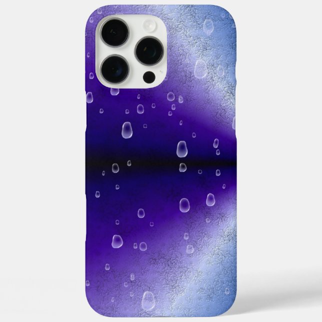 Raindrops on Purple Rainbow Case-Mate iPhone Case (Back)