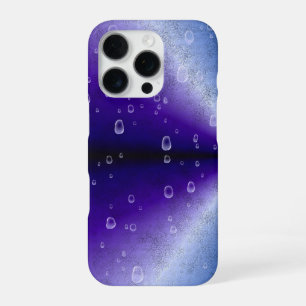 Raindrops on Purple Rainbow iPhone 16 Pro Case