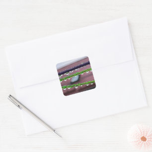 Raindrops on strings square sticker