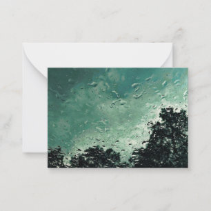 raindrops on the window card