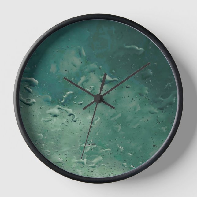 raindrops on the window  clock (Front)