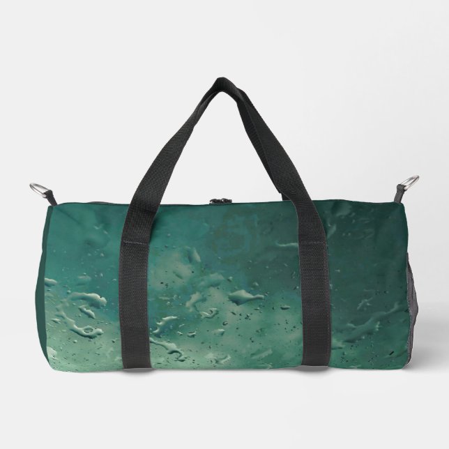 raindrops on the window  duffle bag (Front)