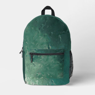 raindrops on the window printed backpack