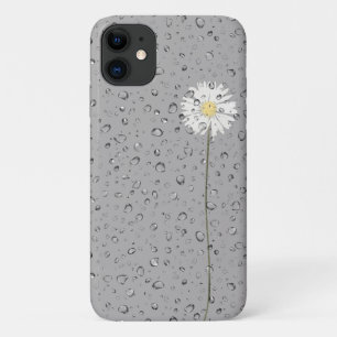 raindrops on white daisy Case-Mate iPhone case