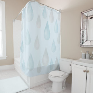 Raindrops Shower Curtain