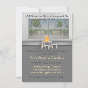Raindrops & Snuggles Baby Sprinkle Invitation