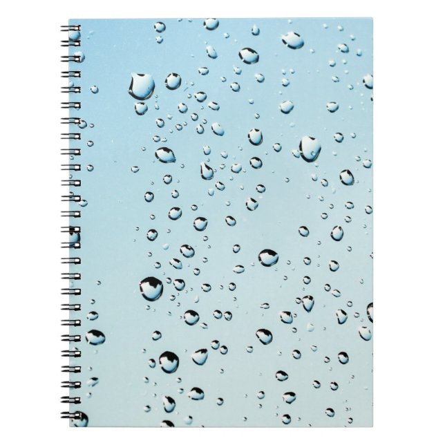 Raindrops Texture Notebook (Front)