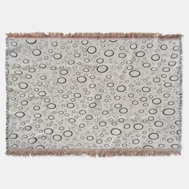 Raindrops Throw Blanket (Front)
