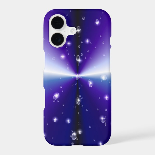 Raindrops with Stars on Purple Blue Black Rainbow (Back)