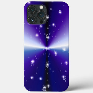 Raindrops with Stars on Purple Blue Black Rainbow iPhone 13 Pro Max Case