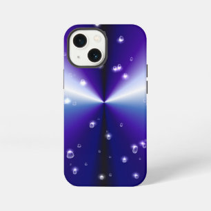 Raindrops with Stars on Purple Blue Black Rainbow iPhone 13 Mini Case