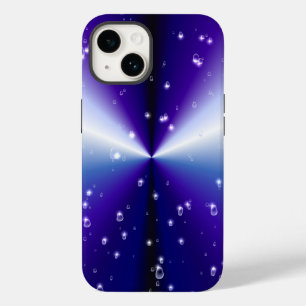 Raindrops with Stars on Purple Blue Black Rainbow iPhone 14 Case
