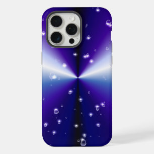 Raindrops with Stars on Purple Blue Black Rainbow iPhone 15 Pro Max Case