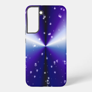 Raindrops with Stars on Purple Blue Black Rainbow Samsung Galaxy Case