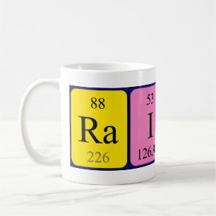 Rainer periodic table name mug