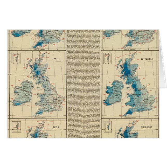 Rainfall, temperature, British Isles (Front Horizontal)