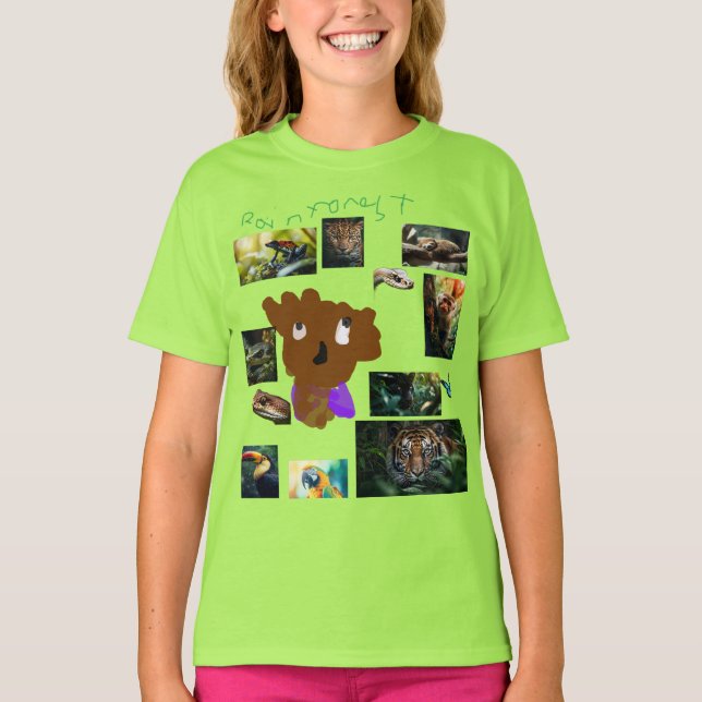 Rainforest Animals for Kids T-Shirt (Front)