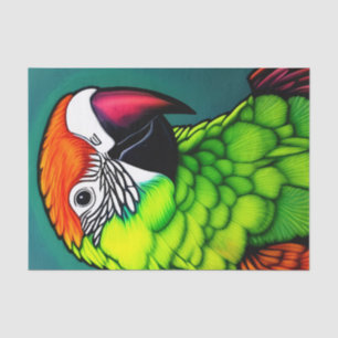 Rainforest Beauty: Exotic Wild Parrot Tissue Paper