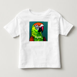 Rainforest Beauty:  Exotic Wild Parrot Toddler T-Shirt