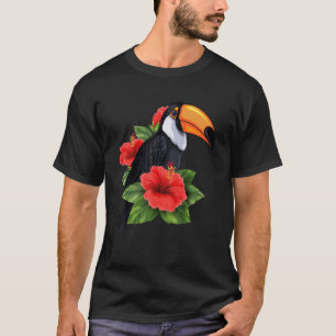 Rainforest Bird Tropical Animal Exotic Toucan Fl T-Shirt