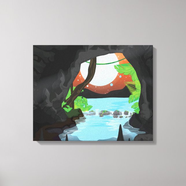 Rainforest Cave Canvas Print (Front)