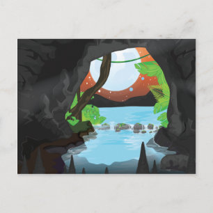 Rainforest Cave Postcard